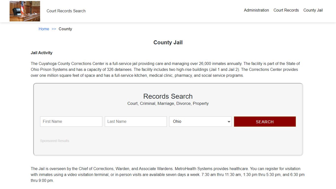 County Jail | Cuyahoga County Court